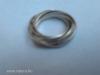 Magyar mesterjeles 7 karikás ezüst karika gyűrű